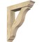 Ekena Millwork Funston Traditional Rough Sawn Bracket w/ Offset Brace, Douglas Fir, 6"W x 26"D x 30"H BKT0604X26X30FST01RDF - alternate 1
